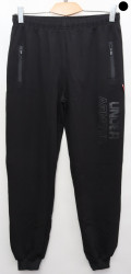 Спортивные штаны мужские (black) оптом 76589314 01-1