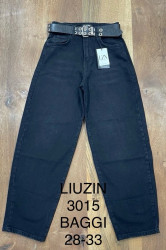 Джинсы женские БАГГИ ПОЛУБАТАЛ оптом 25986047 3015-2-11