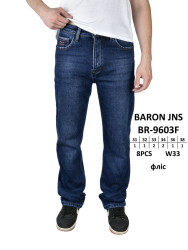 Джинсы мужские на флисе BARONJNS оптом 90341582 9603-221