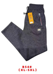Спортивные штаны мужские на флисе (gray) оптом 73462150 B54-25
