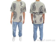 Футболка, I8denim оптом 90585 gri