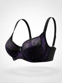 Бюстгальтер Diorella 63420D (  чёрно-сиреневый, D  6 шт. )