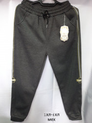 Спортивные штаны женские БАТАЛ на меху оптом 68423709 02-9