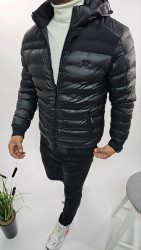 Куртки зимние мужские на флисе (черный) оптом Китай 68391250 06 -33
