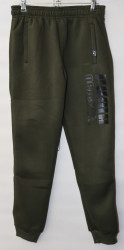 Спортивные штаны юниор на флисе (khaki) оптом 15920746 03-7