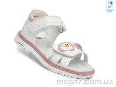 Босоножки, TOM.M оптом F65105 білий-рожев.