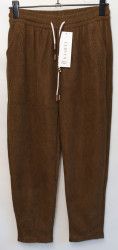 Спортивные штаны женские CLOVER БАТАЛ на меху оптом 71324980 B665-55