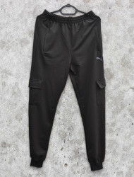 Спортивные штаны мужские (черный) оптом 69513082 01-4