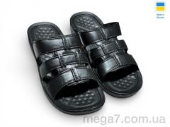 Шлепки, Rai shoes оптом С25 чорний