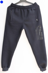 Спортивные штаны юниор на флисе (dark blue) оптом 92846307 08-47