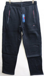 Спортивные штаны мужские на байке (темно синий) оптом 38206954 13303-36