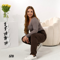 Джинсы МОМЫ БАТАЛ женские оптом 89152630 578-48