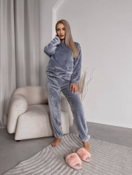 Ночные пижамы женские (серый) оптом Турция 38675420 10436-5