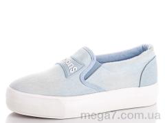 Слипоны, Sali shoes оптом 2223 l.blue