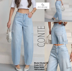 Джинсы женские ZEO BASIC оптом 26795048 5315-29