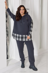 Спортивні костюми жіночі на флісі ПОЛУБАТАЛ оптом BELUZA