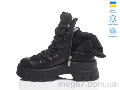 Ботинки, Prime-Opt оптом Paradize 555 чорна шкіра зима(37-40)