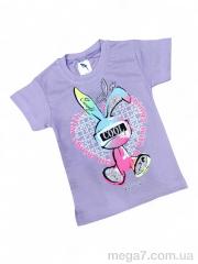 Футболка, Kids-modnik оптом 0117-2 бузковий