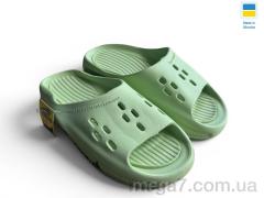 Шлепки, Rai shoes оптом DS72 зелений