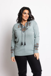 Джемпери вишиті жіночі БАТАЛ оптом