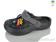 Кроксы, Lot Shoes оптом 009 графіт-св.сірий