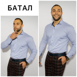 Рубашки мужские БАТАЛ оптом 90284153 Б3320 -3