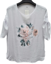 Футболки женские БАТАЛ оптом 95083174 383-42