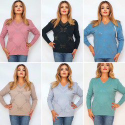 Свитера женские БАТАЛ оптом 50784321 54-31