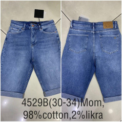 Шорты джинсовые женские CRACPOT БАТАЛ оптом 08254319 4529-26