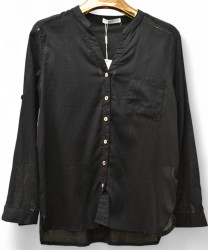 Рубашки женские QIANZHIDU (черный) оптом 15394827 13552284-54