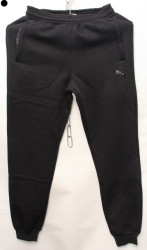 Спортивные штаны мужские на флисе (black) оптом 32064157 01-2