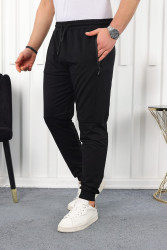 Спортивные штаны мужские БАТАЛ (черный) оптом 40231965 03-77
