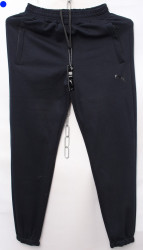 Спортивные штаны мужские на флисе (dark blue) оптом 39651047 01-9
