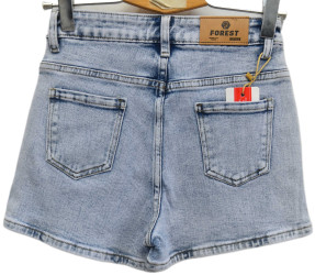 Шорты джинсовые женские FOREST JEANS оптом FOREST 63481750 3848-104