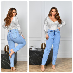 Джинсы женские БАТАЛ оптом LADY JEANS 47930516 783-49