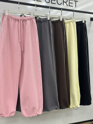 Спортивные штаны женские (желтый) оптом 30962418 500436-123