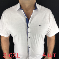 Рубашки мужские PAUL SEMIH БАТАЛ оптом 10237859 12-104
