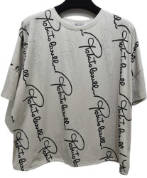 Футболки жіночі ПОЛУБАТАЛ оптом Kiss Me 