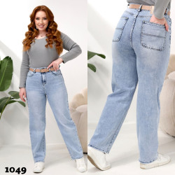 Джинси  БАГГІ НАПІВБАТАЛ жіночі оптом Liana