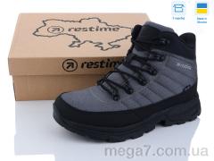 Ботинки, Restime оптом PMZ23255 grey