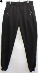 Спортивные штаны мужские на байке (black) оптом 01892745 5847-25