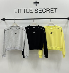 Свитшоты женские (желтый) оптом 71629084 1025-279