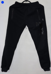 Спортивные штаны мужские на флисе (dark blue) оптом 09257143 06-71