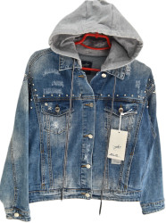 Куртки джинсовые женские оптом 81062745 9605-165