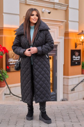 Куртки зимние женские БАТАЛ (черный) оптом BELUZA 86205134 469-10