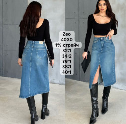 Юбки джинсовые женские ZEO BASIC оптом 38204967 4030-7