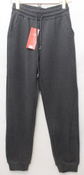 Спортивные штаны женские JJF на меху (серый) оптом 43598267 JW5035-27