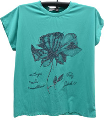 Футболки женские БАТАЛ оптом 10687359 5536-214