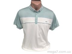 Футболка, TurkishBrend оптом --- 2002 біло-бірюзовий