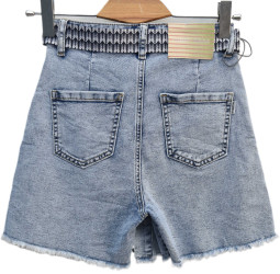 Шорты джинсовые женские DERUN оптом 72689154 7060-40